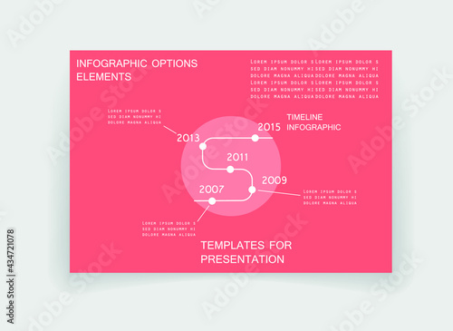 Infographic elements for annual reports