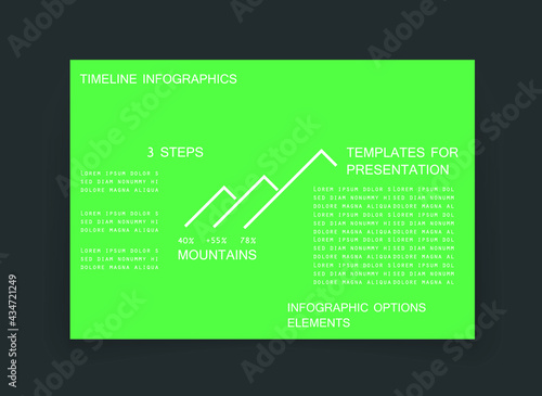 Infographic elements for annual reports