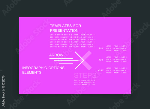 Infographic elements for annual reports