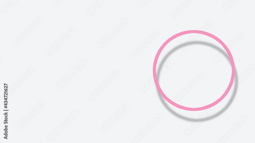 Bouncing 3D circle isolated on white background Bouncing 3D circle isolated on white background