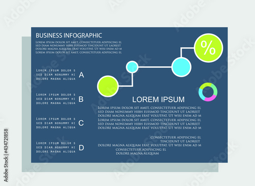 Infographic elements for annual reports