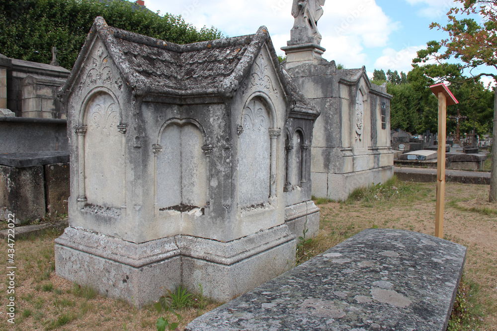 in a cemetery in nantes (france) 