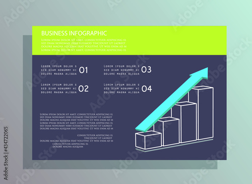 Infographic elements for annual reports