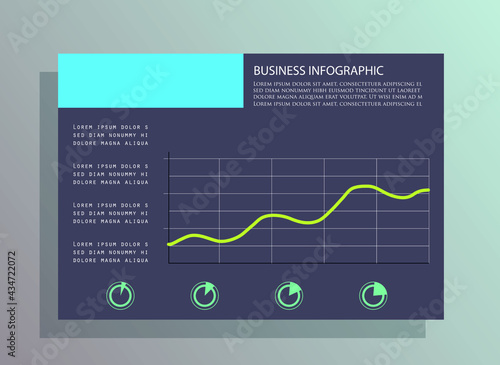Infographic elements for annual reports