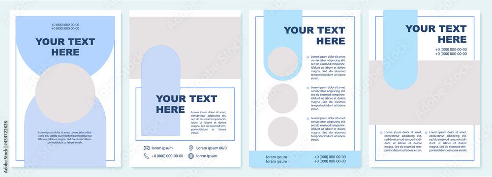Creative annual report brochure template. Flyer, booklet, leaflet print, cover design with copy space. Your text here. Vector layouts for magazines, annual reports, advertising posters Creative annual report brochure template. Flyer, booklet, leaflet print, cover design with copy space. Your text here. Vector layouts for magazines, annual reports, advertising posters