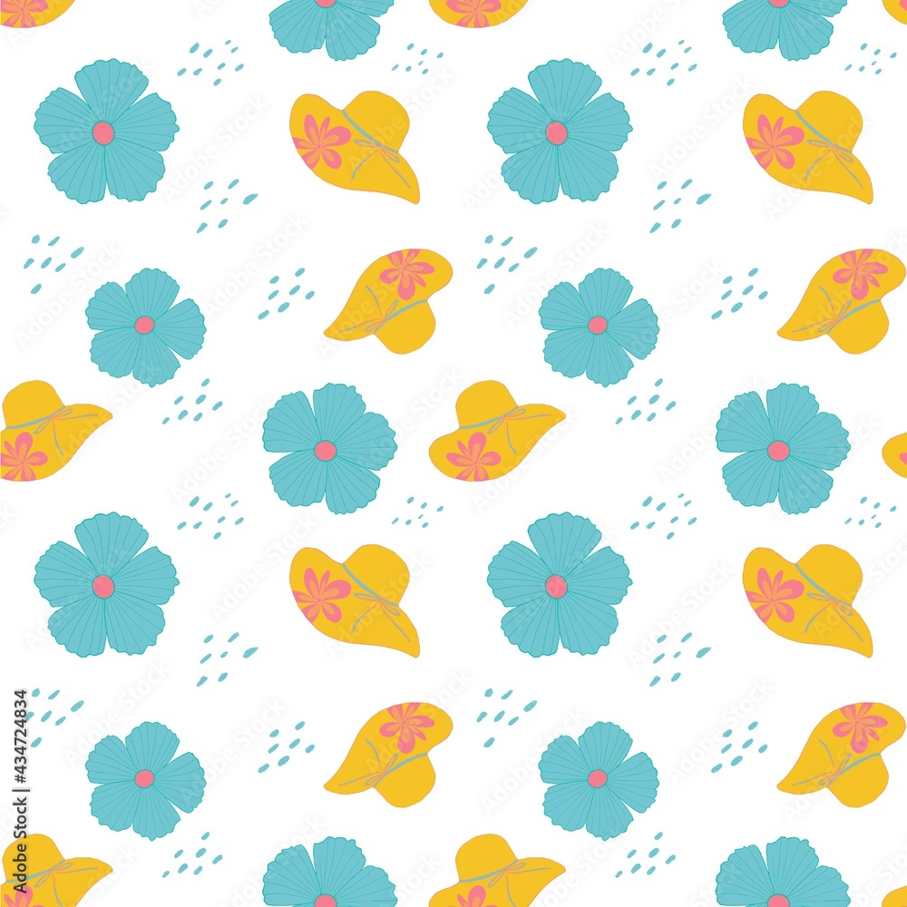 Summer time seamless pattern Summer time seamless pattern