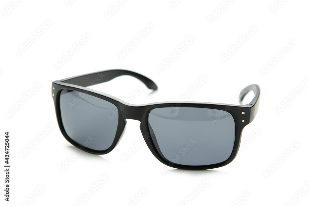 Black sunglasses isolated on a white background Black sunglasses isolated on a white background