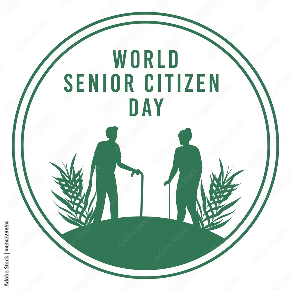 World senior citizen day vector illustration inside green round shape and text effect, senior citizen day special vector design, Green, tree, Round shape. World senior citizen day vector illustration inside green round shape and text effect, senior citizen day special vector design, Green, tree, Round shape.