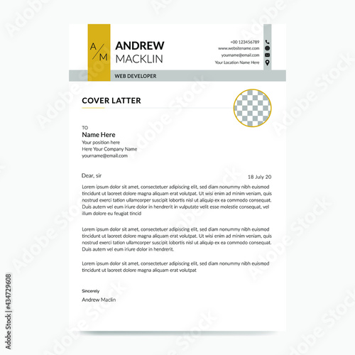 Clean Resume/CV Cover Design