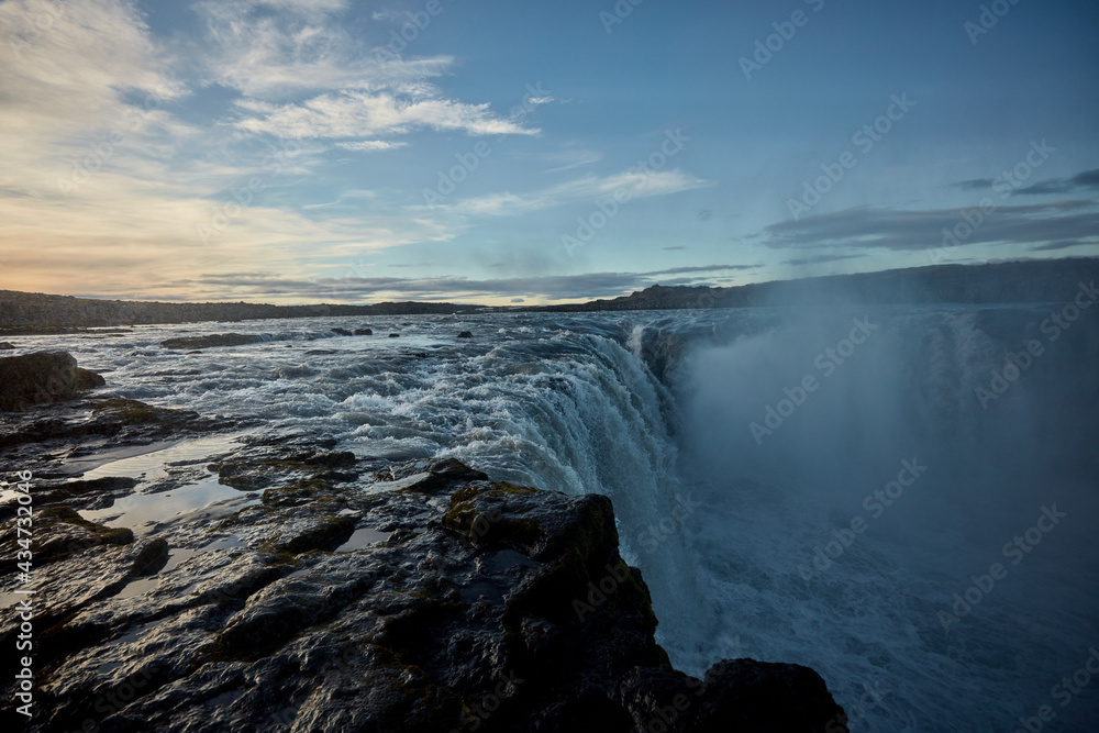 Dettifoss waterfall Iceland the most powerful waterfall in Europe