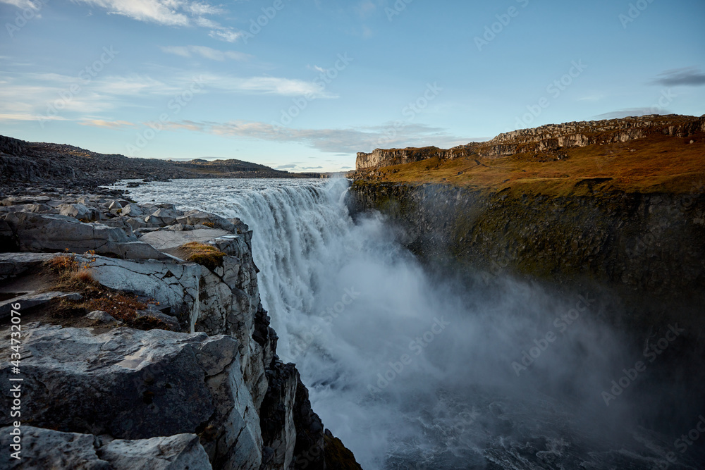 Dettifoss waterfall Iceland the most powerful waterfall in Europe