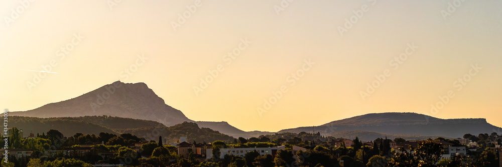 Sainte Victoire mountain in the morning light