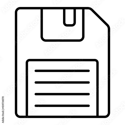 A linear design, icon of floppy