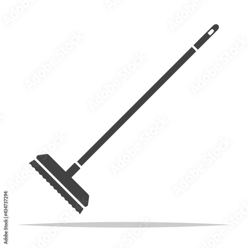 Floor scrub brush icon vector isolated