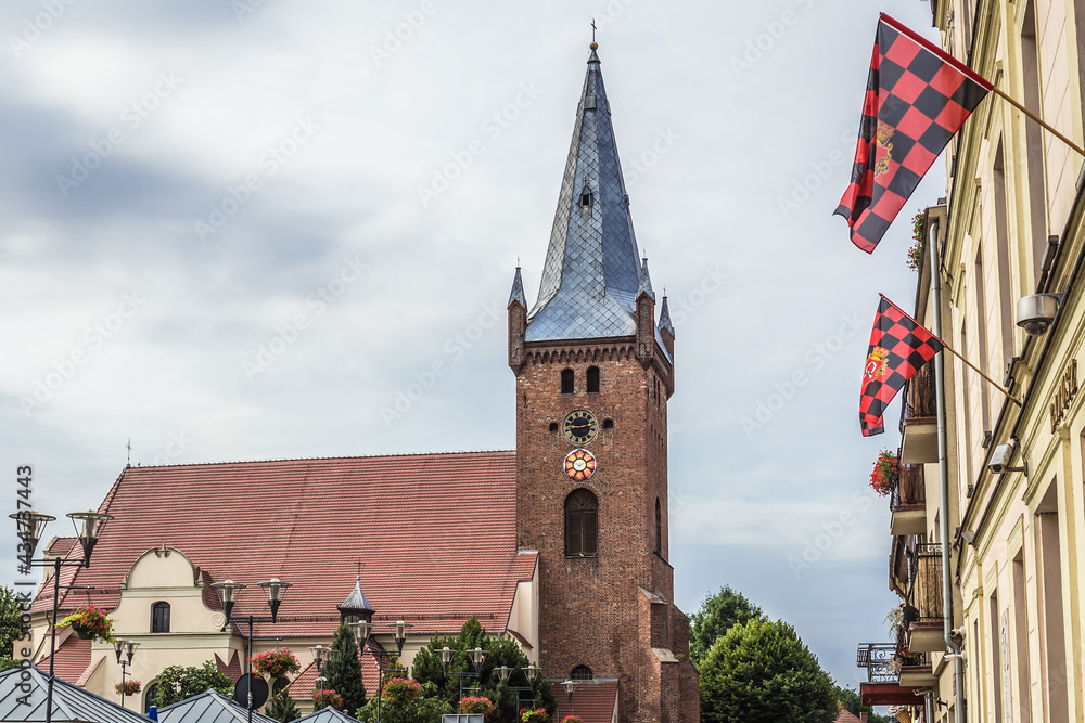 Obraz premium St Mary Magdalene Church in Czarnkow town, Wielkopolska region, Poland