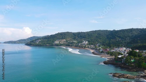 Wallpaper Mural Aerial view Top-down view beach and sea. Garden and park at beach. Torontodigital.ca