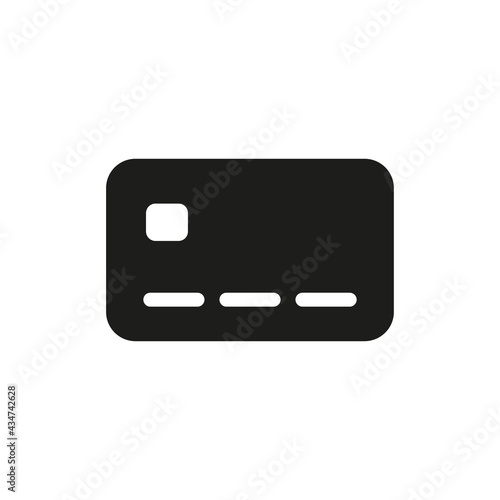 Credit card icon for online payments, internet shopping, e-commerce apps and websites UI design.