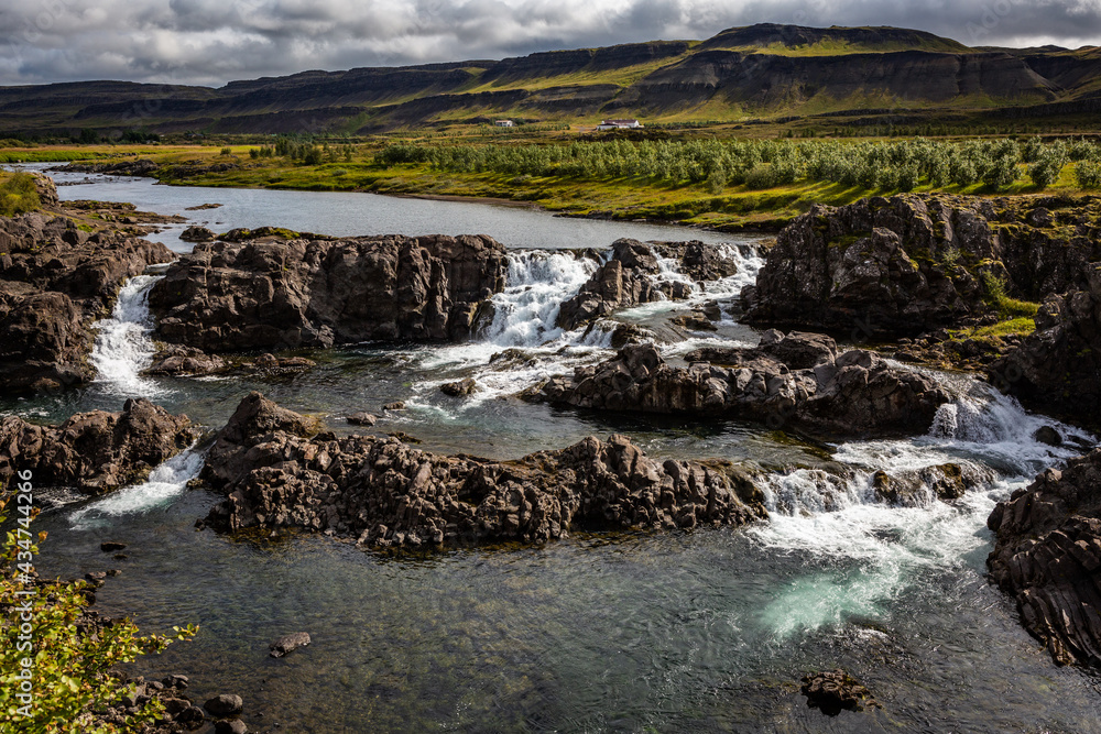 Barnafoss, Islandia Barnafoss, Islandia