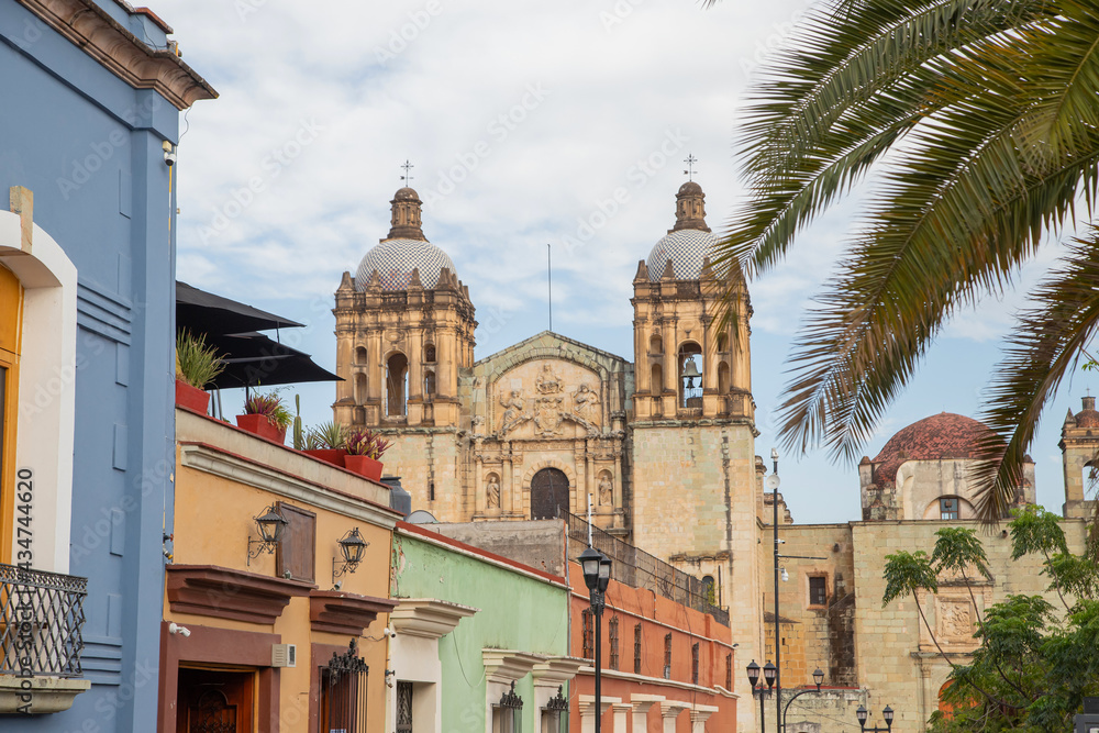Santo Domingo Cathedral in historic Oaxaca city center