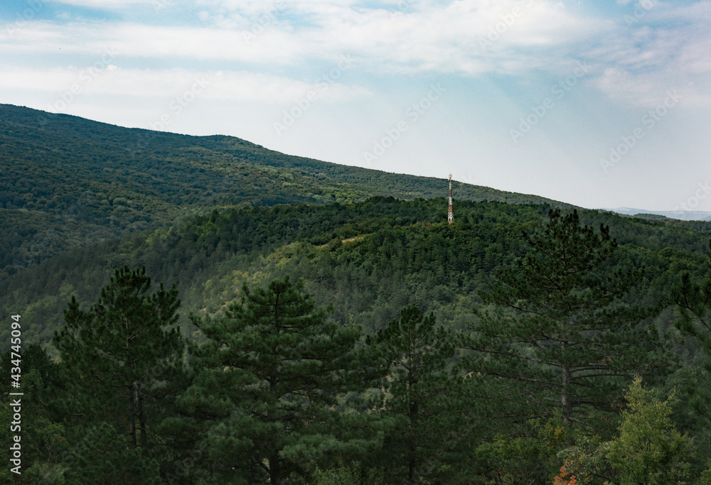 Green hills and mountains, the nature of Crimea