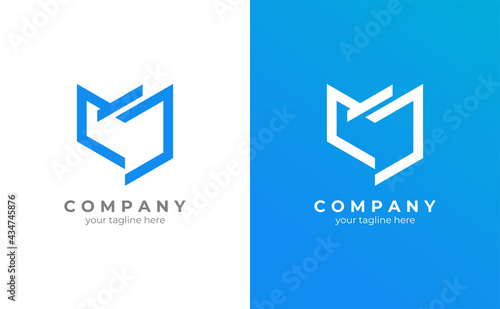 Book logo concept. Modern and minimalist style. Vector illustration of EPS 10.