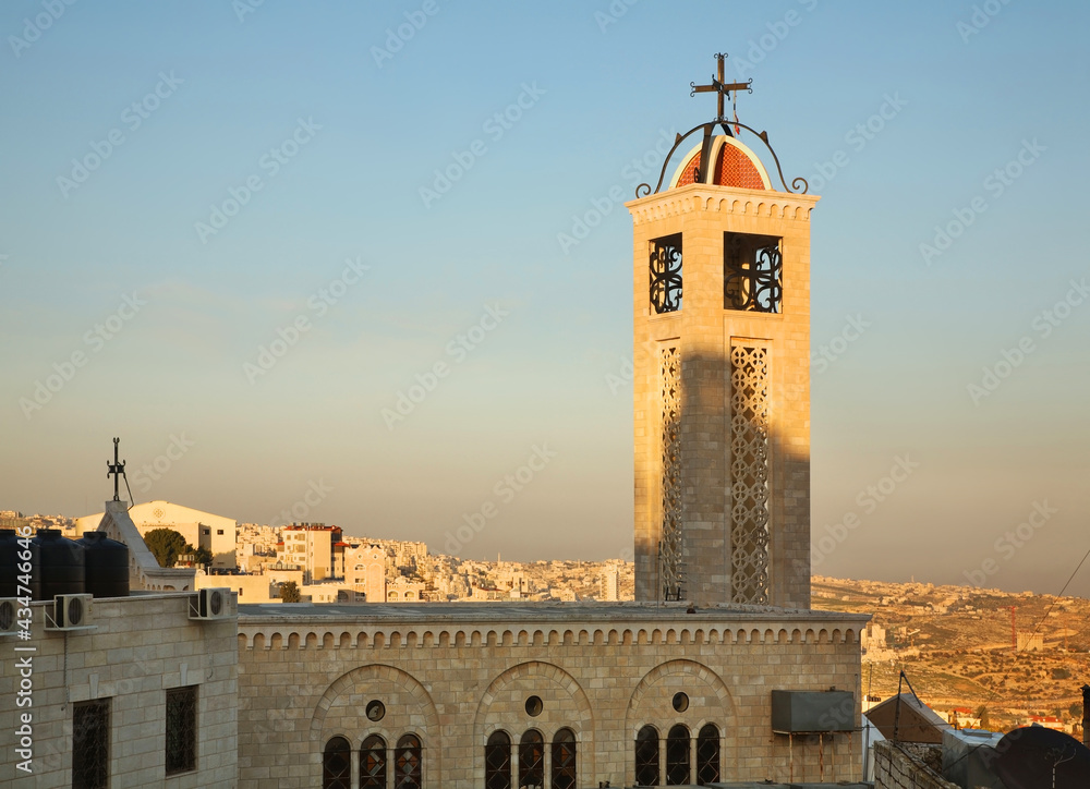 Greek Byzantine Catholic Church in Bethlehem. Palestinian territories. Israel
