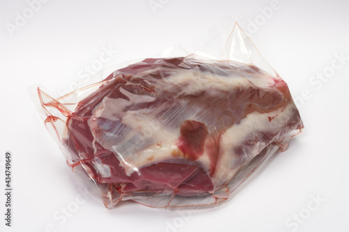 boneless and vacuum packed spanish ham