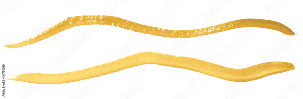 High quality watercolor yellow isolated lines High quality watercolor yellow isolated lines