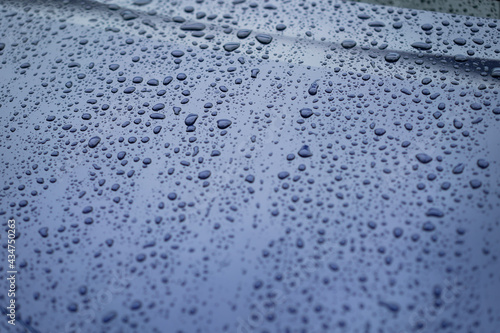 雨・水滴・車