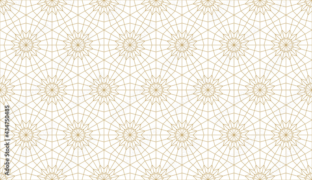 Seamless original pattern in authentic arabian style.