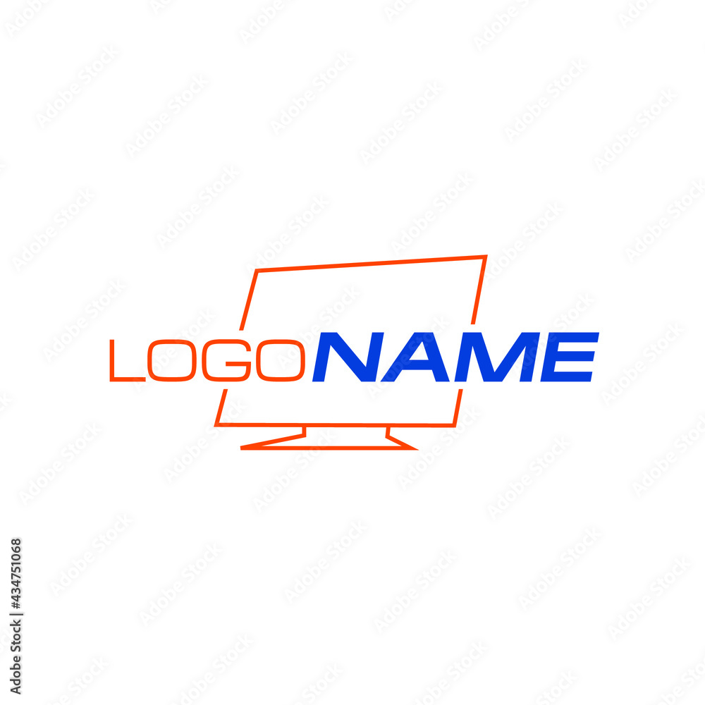 Illustration Vector graphic of computer logo Illustration Vector graphic of computer logo