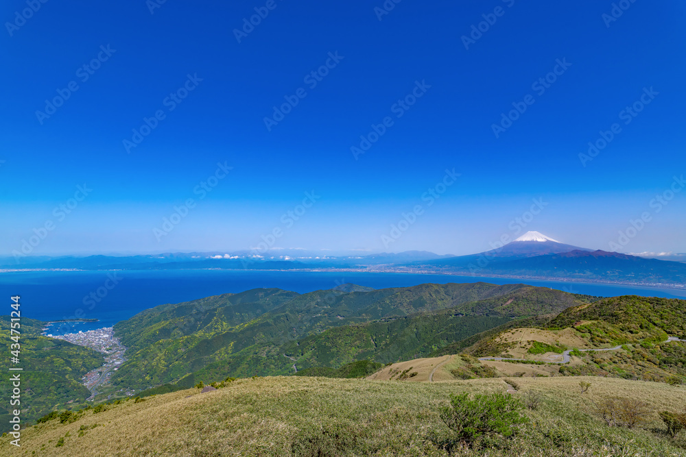 Naklejka premium 静岡県西伊豆スカイライン 達磨山から見た景色
