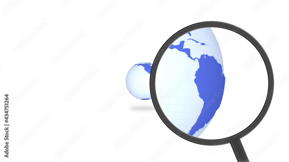 Blue Earth Globe Magnifying Glass