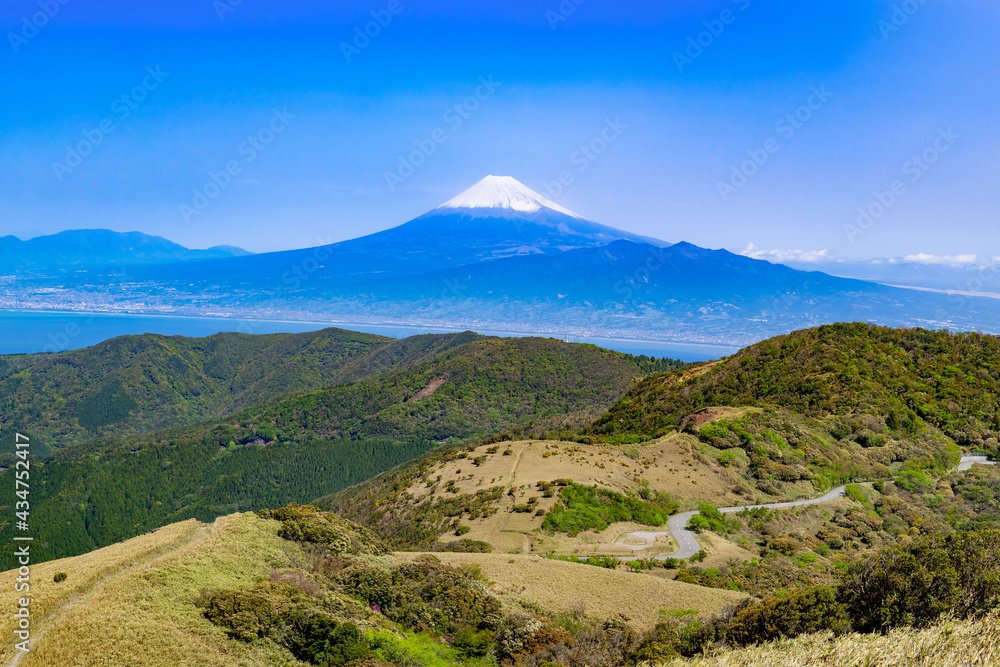 静岡県西伊豆スカイライン　達磨山から見た景色