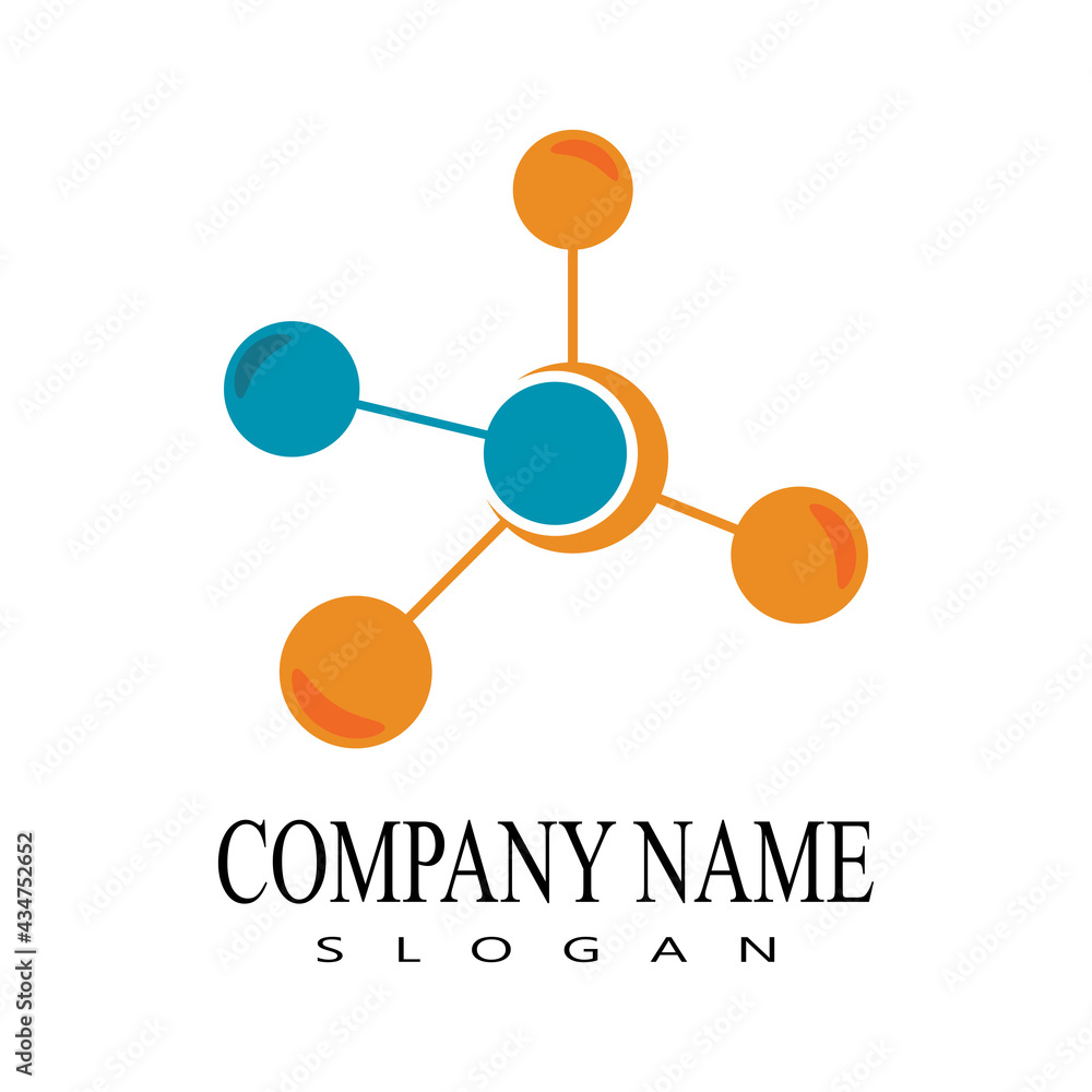 Molecule symbol logo template vector illustration design Molecule symbol logo template vector illustration design