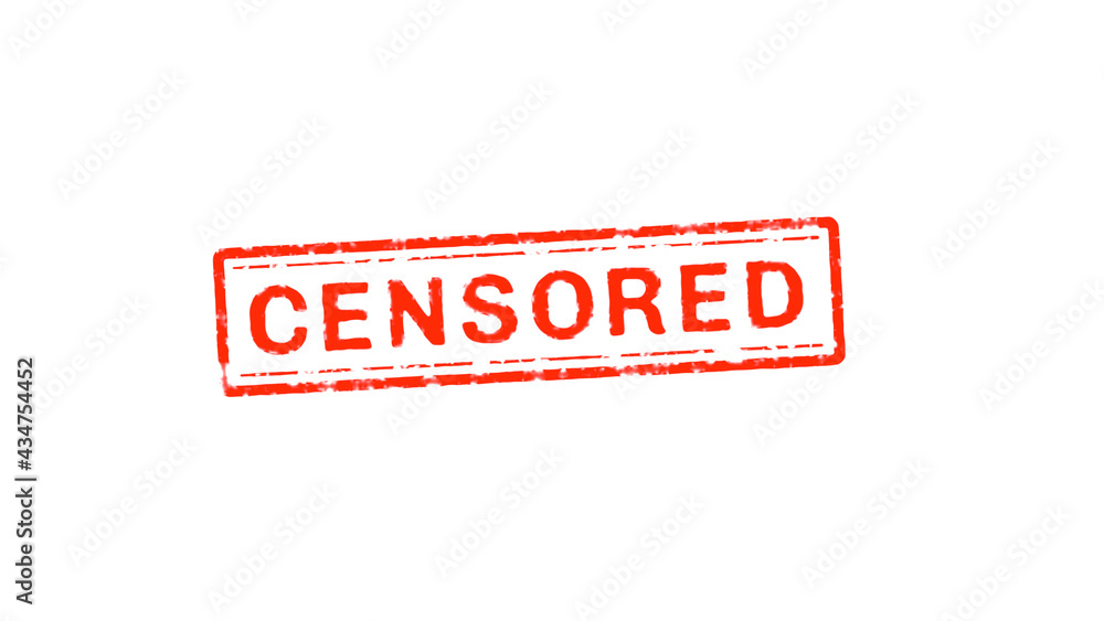 Censored Text Stamp Effects On White Background Stock Illustration Adobe Stock 9583