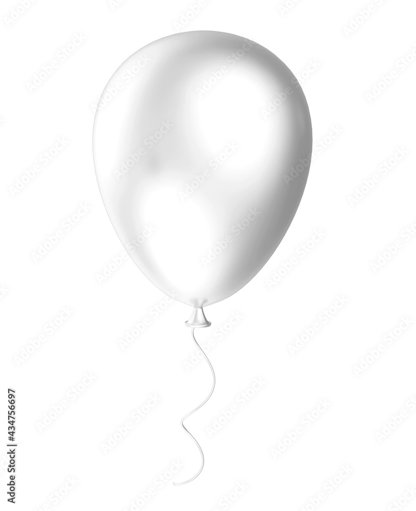 Balloon 3d on white solid background. 3d illustration Balloon 3d on white solid background. 3d illustration