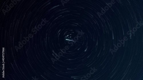 Star Trail with Shooting Stars Seamless Loop Background