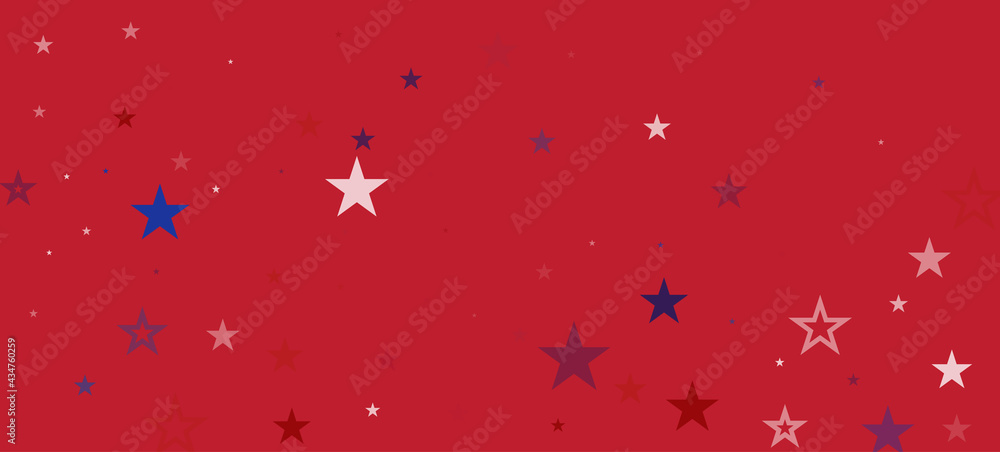 Fototapeta premium National American Stars Vector Background. USA Memorial Independence 4th of July 11th of November Veteran's President's Labor Day