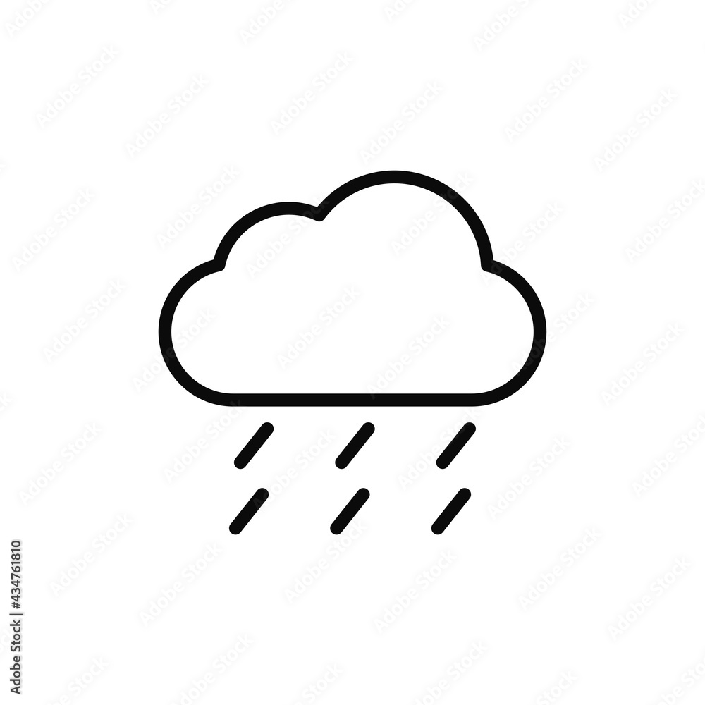 Rain icon vector. Weather sign Rain icon vector. Weather sign