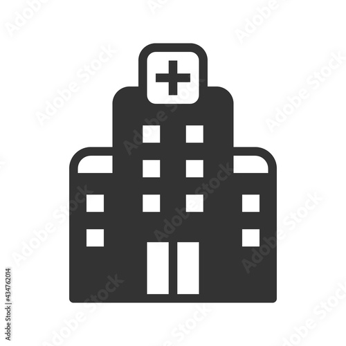 Hospital Icon  Vector Illustration .