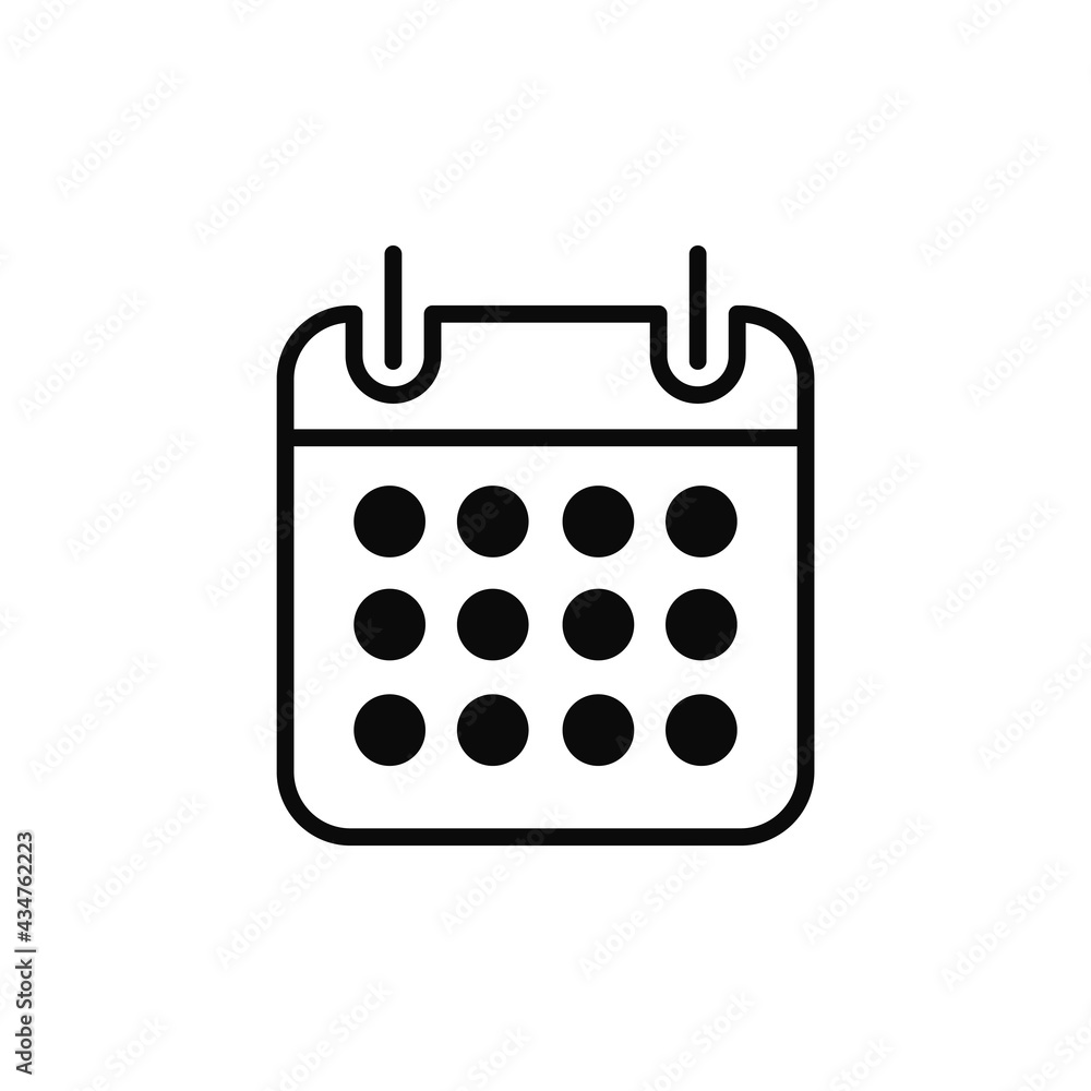 Calendar icon vector. Date sign Calendar icon vector. Date sign