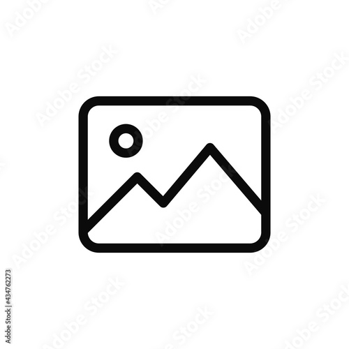 Gallery icon vector. Image sign