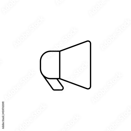Megaphone vector icon. Vector Illustration  for mobile concept and web design. 