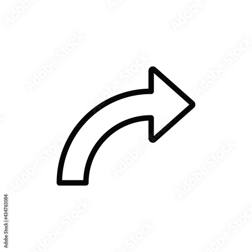 Right arrow icon vector. Right arrow sign