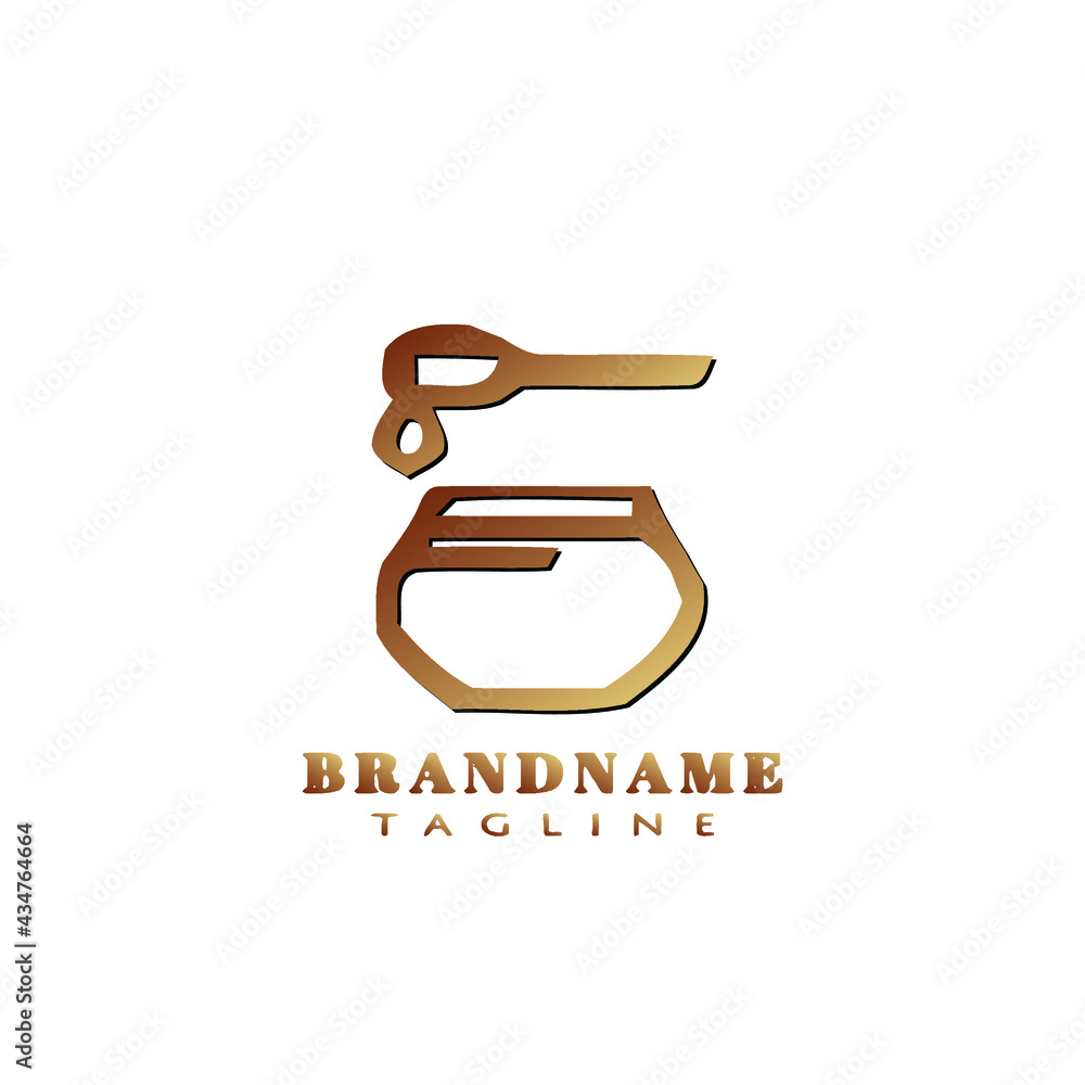 honey dripping logo design cartoon icon vector illustration honey dripping logo design cartoon icon vector illustration