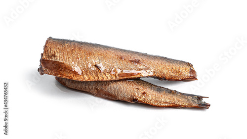 Sprats isolated on a white background.