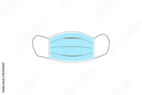 protective face mask vector on white background,concept protection virus, germs and pollution