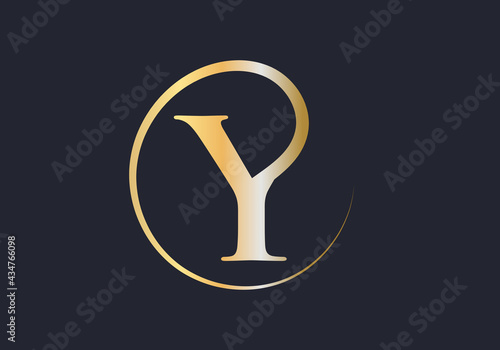 Monogram letter Y logo design Vector. Y letter logo design with modern trendy
