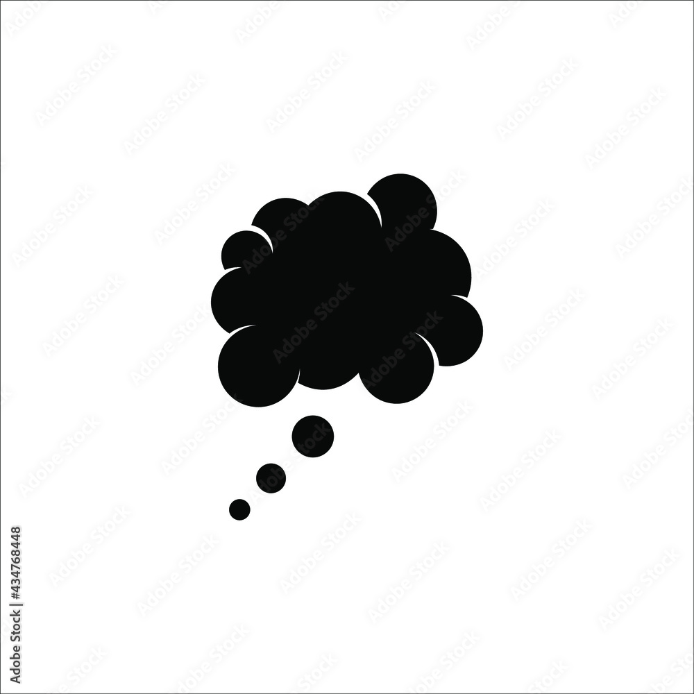 speech bubble cloud icon . trendy think bubble in flat style